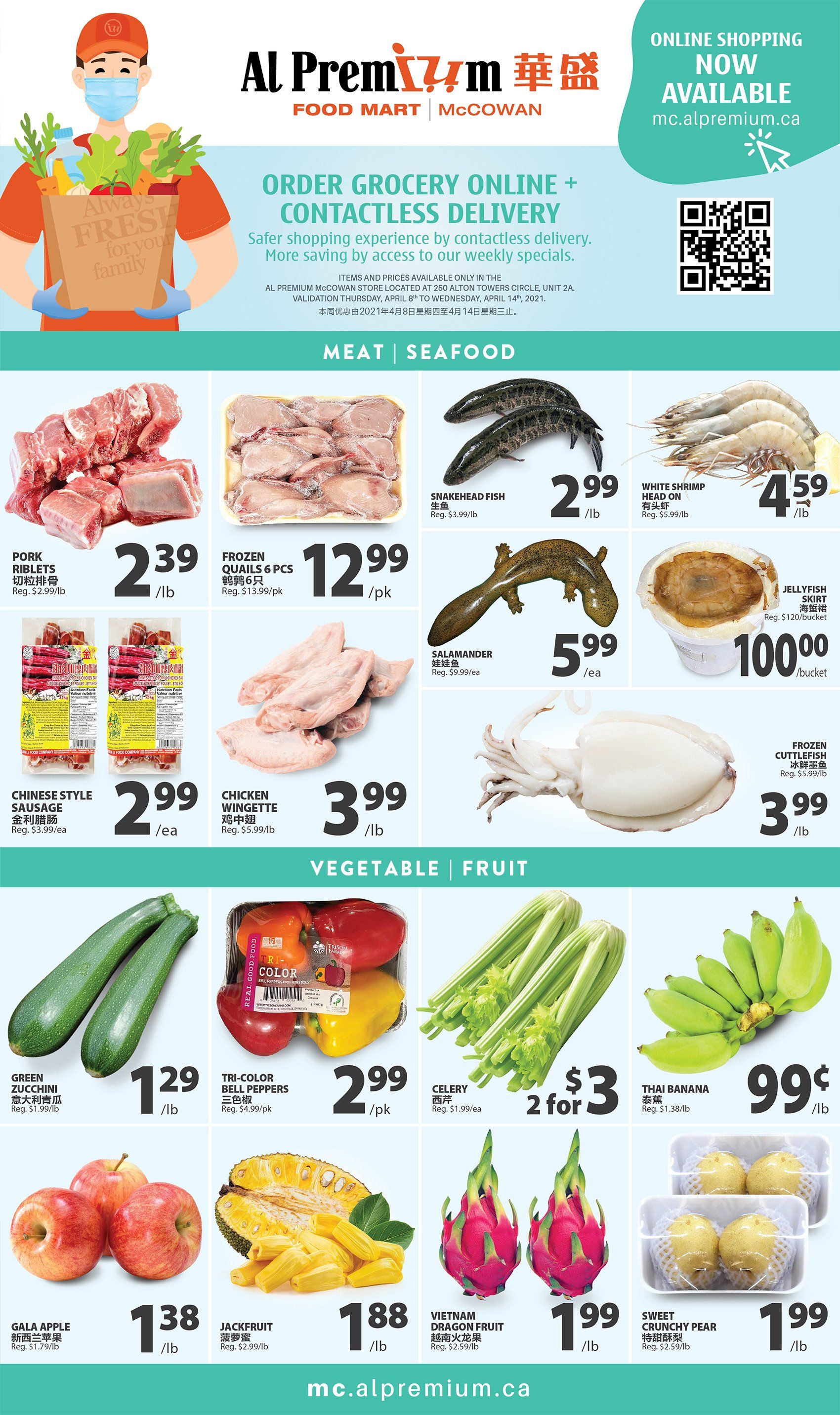 Al Premium Food Mart (McCowan) Flyer April 8 to 14