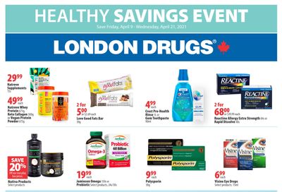 London Drugs Healthy Savings Event Flyer April 9 to 21