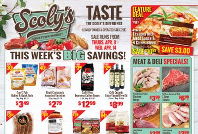 Scoly's Hometown Market Flyer April 8 to 14