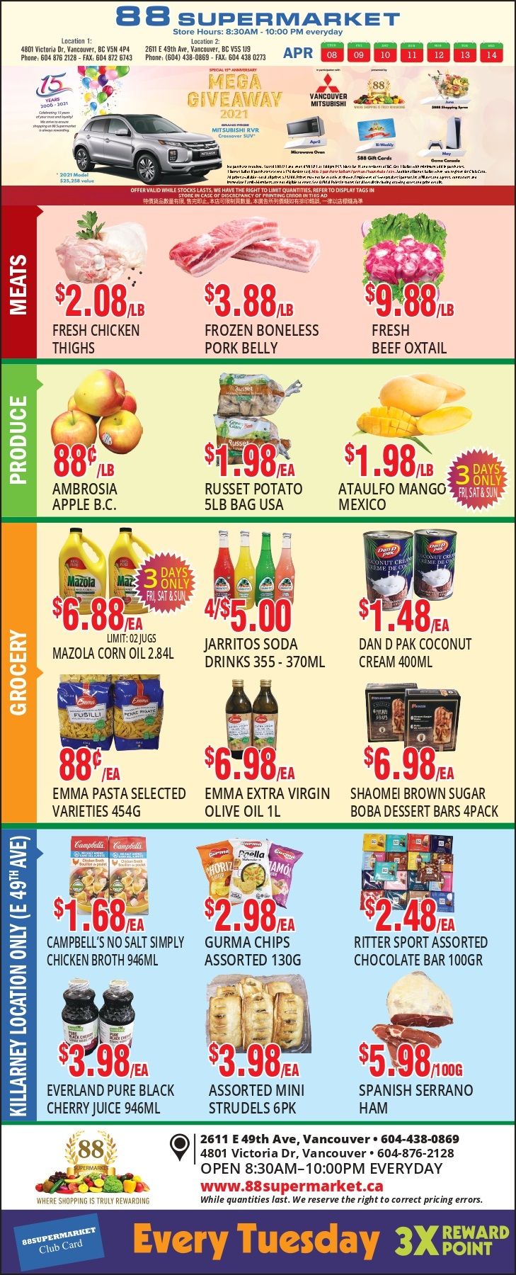 88 Supermarket Flyer April 8 to 14