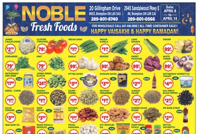 Noble Fresh Foods Flyer April 8 to 14
