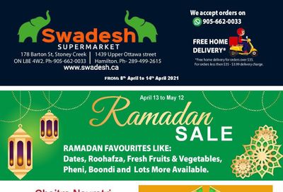 Swadesh Supermarket Flyer April 8 to 14
