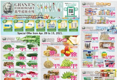 Grant's Food Mart Flyer April 9 to 15