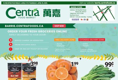 Centra Foods (Barrie) Flyer April 9 to 15