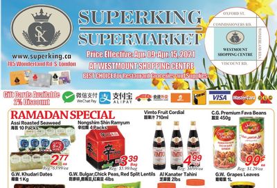 Superking Supermarket (London) Flyer April 9 to 15
