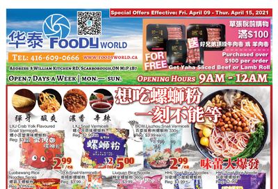 Foody World Flyer April 9 to 15