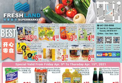 FreshLand Supermarket Flyer April 9 to 15
