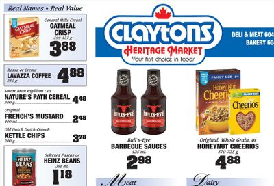 Claytons Heritage Market Flyer April 9 to 15