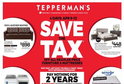 Tepperman's Flyer April 9 to 15