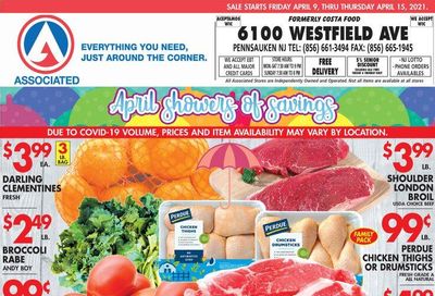 Associated Supermarkets Weekly Ad Flyer April 9 to April 15