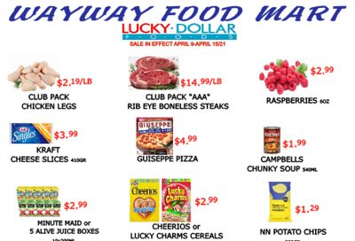WayWay Food Mart Flyer April 9 to 15