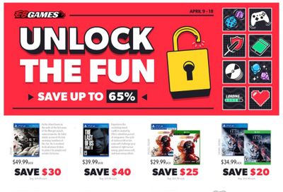 EB Games Flyer April 9 to 18