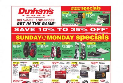 Dunham's Sports Weekly Ad Flyer April 10 to April 15