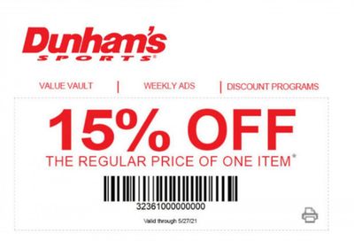 Dunham's Sports Weekly Ad Flyer April 9 to May 27