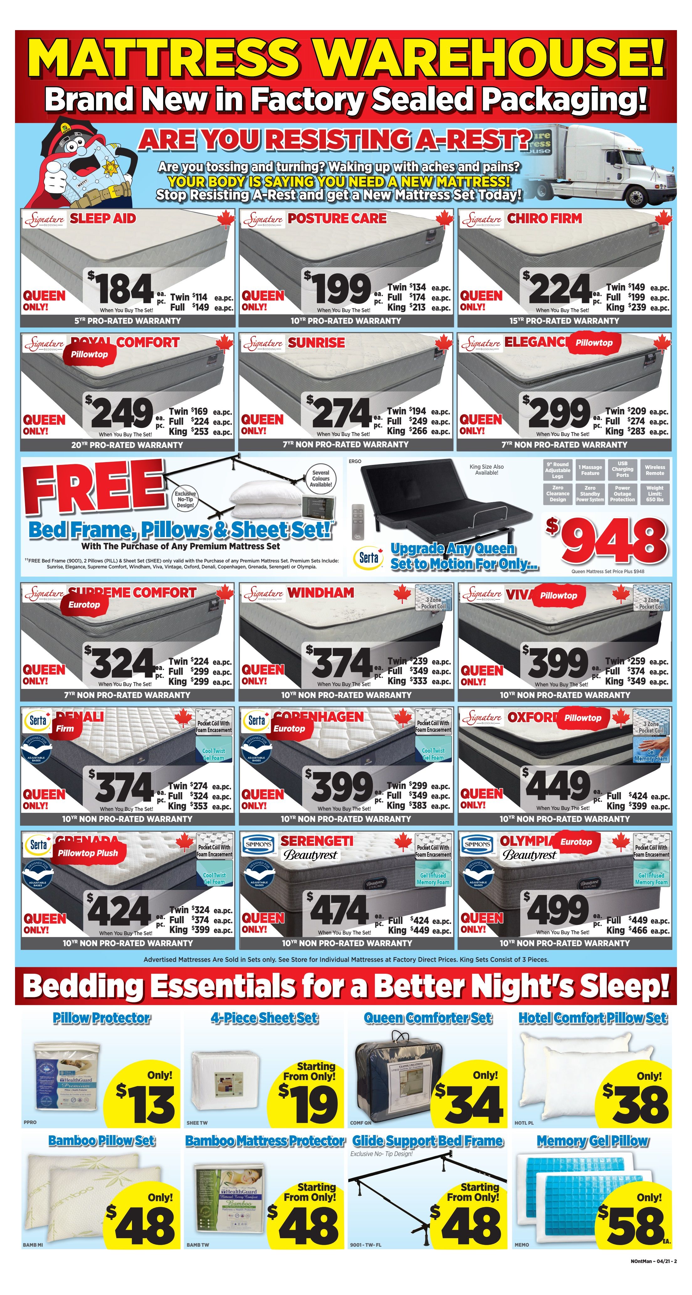 Surplus Furniture & Mattress Warehouse (Winnipeg) Flyer April 12 to May 2