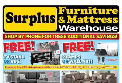 Surplus Furniture & Mattress Warehouse (Sault Ste Marie) Flyer April 12 to May 2