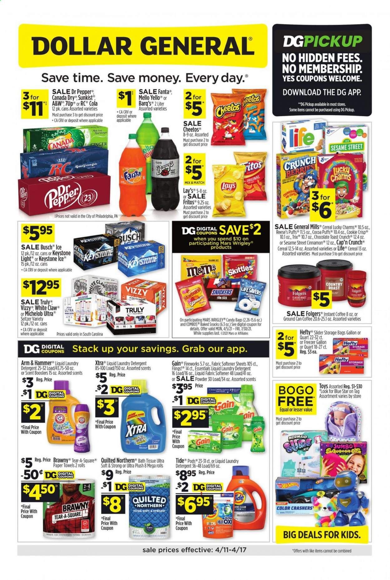 Dollar General (SC) Weekly Ad Flyer April 11 to April 17