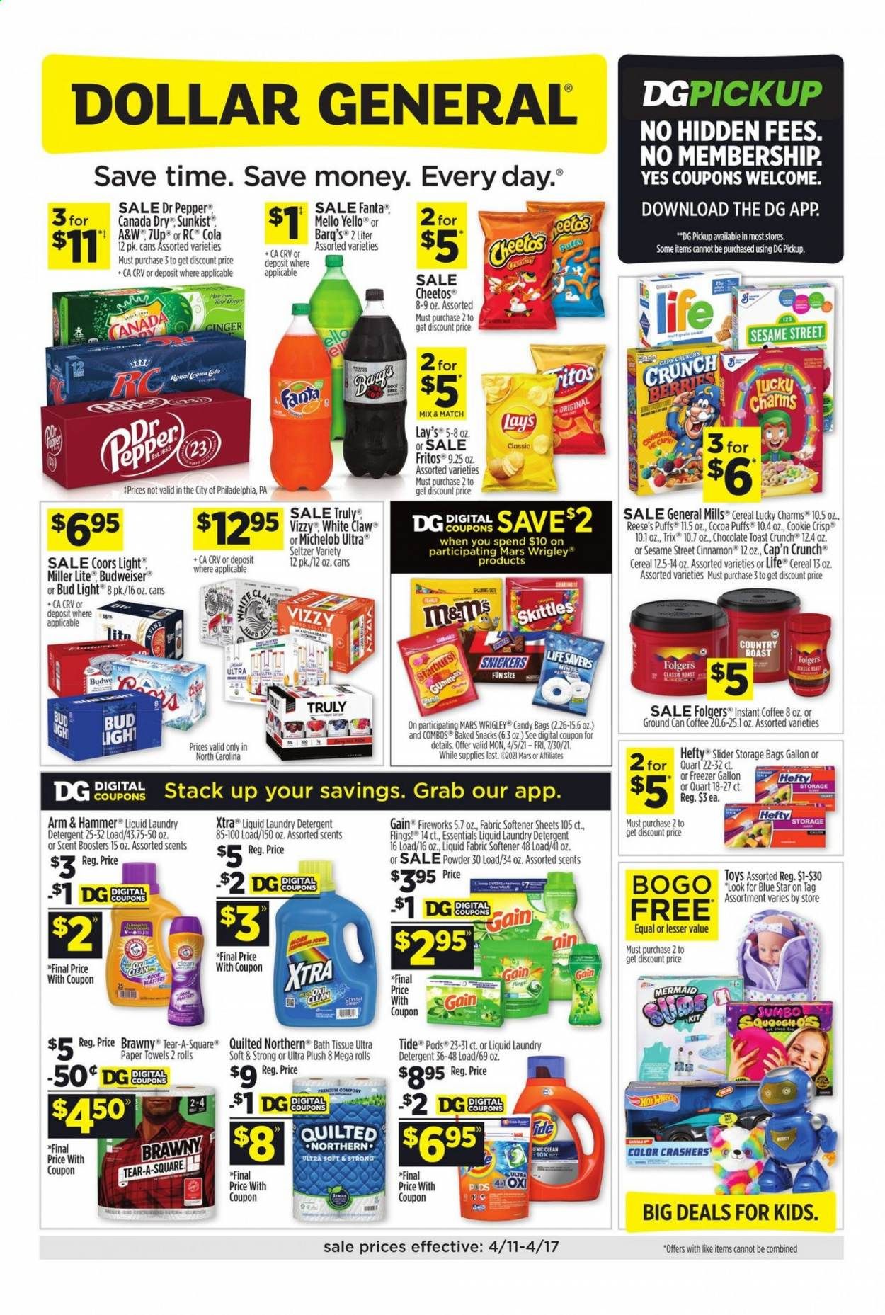 Dollar General (NC) Weekly Ad Flyer April 11 to April 17