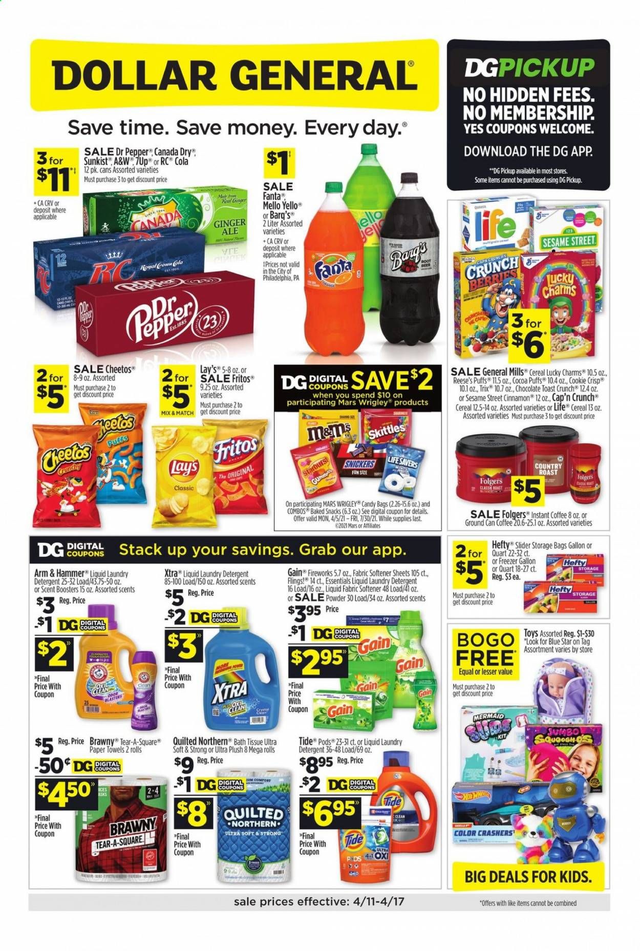 Dollar General (GA, IA, LA, MI, MN, NY, OH, OK) Weekly Ad Flyer April 11 to April 17