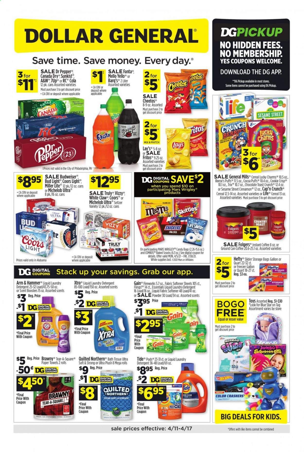 Dollar General (AL) Weekly Ad Flyer April 11 to April 17