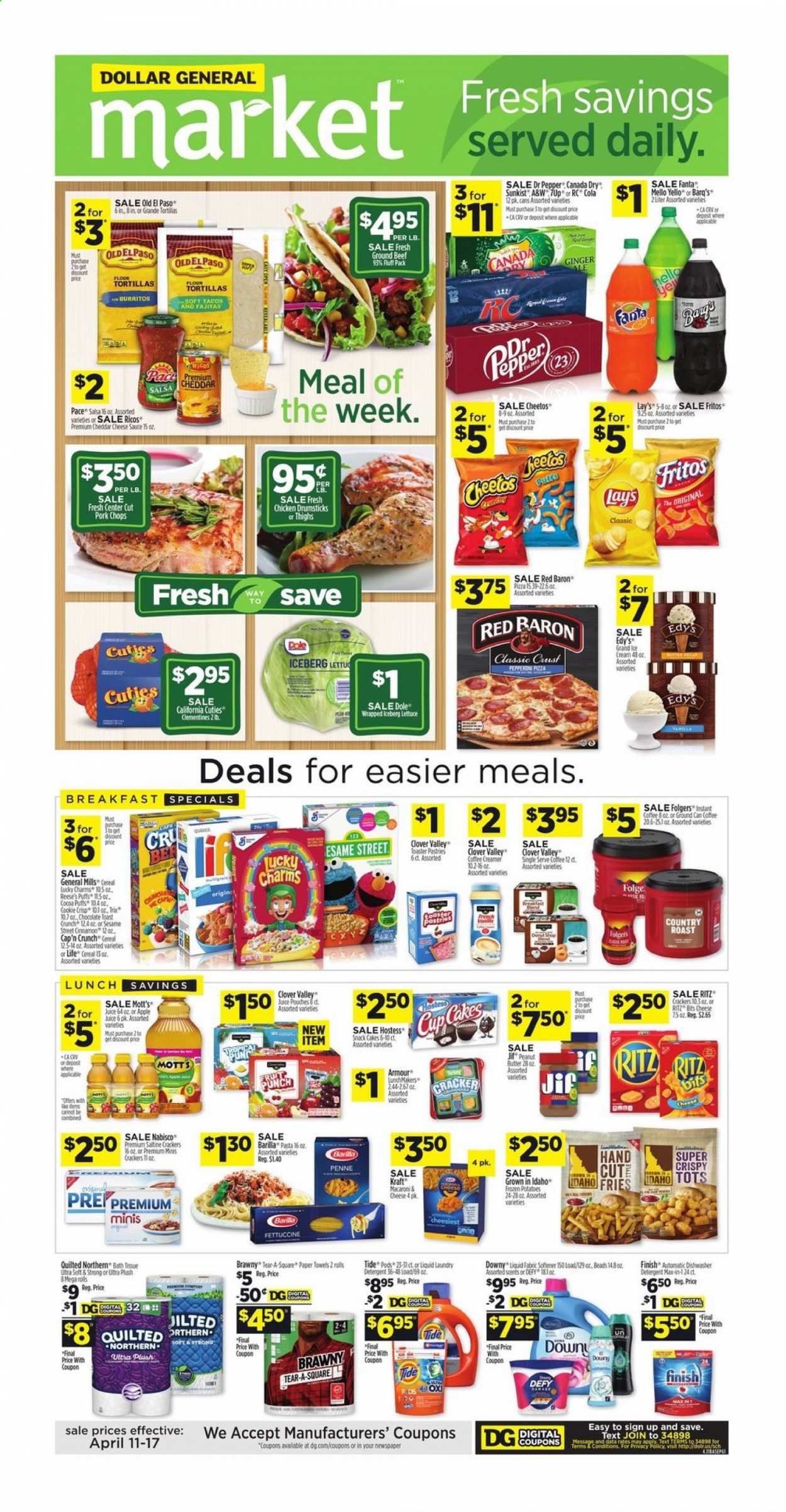 Dollar General (AL, GA, IN, KY, LA, OH, TN) Weekly Ad Flyer April 11 to April 17