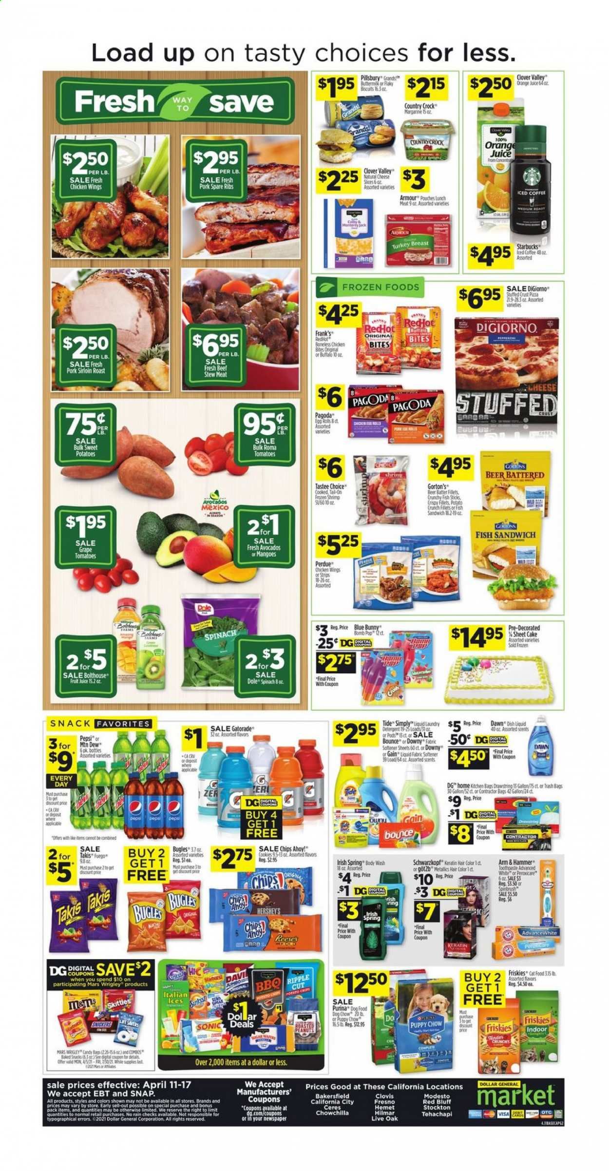 Dollar General (CA) Weekly Ad Flyer April 11 to April 17