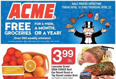 ACME Weekly Ad Flyer April 16 to April 22