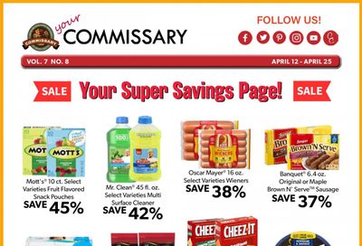 Commissary Weekly Ad Flyer April 12 to April 25