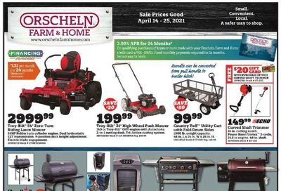 Orscheln Farm and Home Weekly Ad Flyer April 14 to April 25