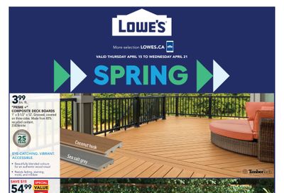 Lowe's Flyer April 15 to 21