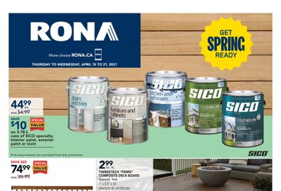 Rona (ON) Flyer April 15 to 21