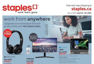Staples Flyer April 14 to 20