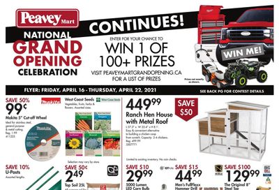 Peavey Mart (ON) Flyer April 16 to 22