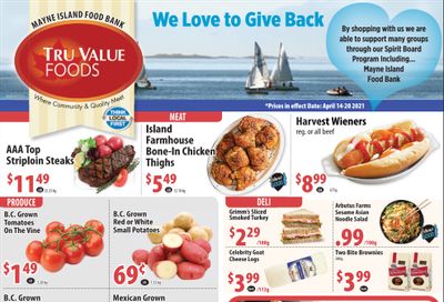 Tru Value Foods Flyer April 14 to 20