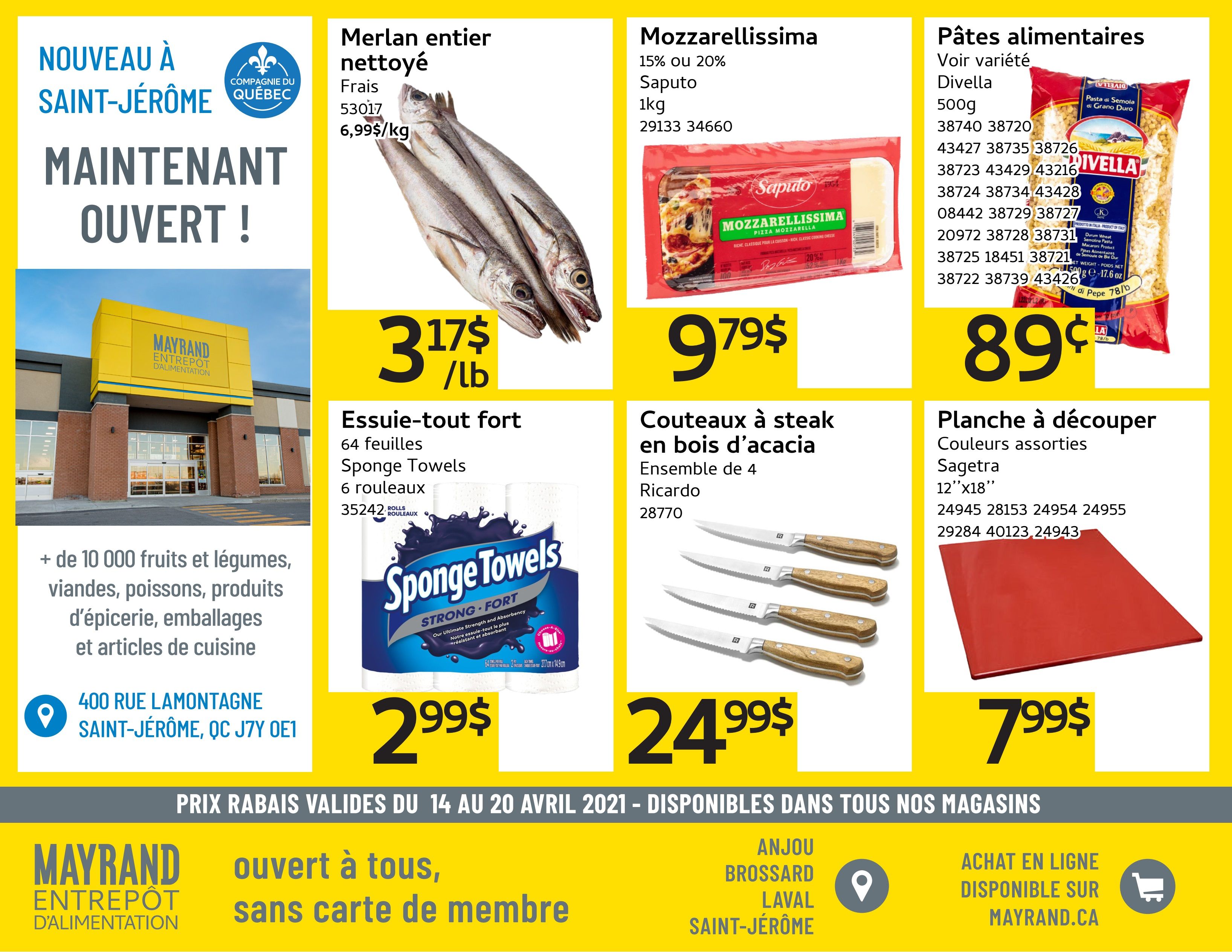 Mayrand Flyer April 14 to 20