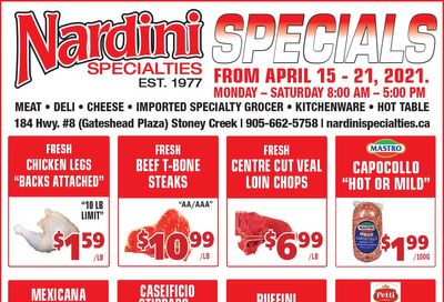 Nardini Specialties Flyer April 15 to 21