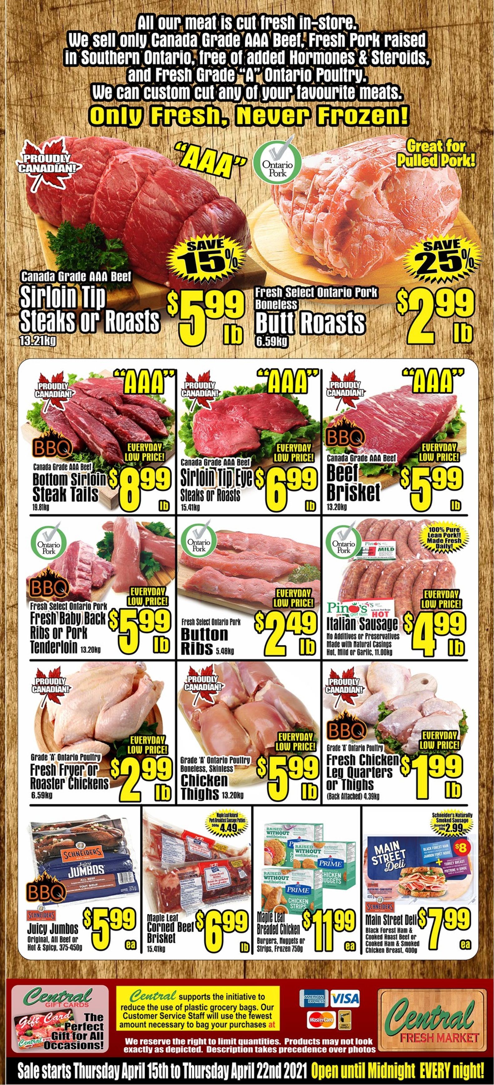 Central Fresh Market Flyer April 15 to 22