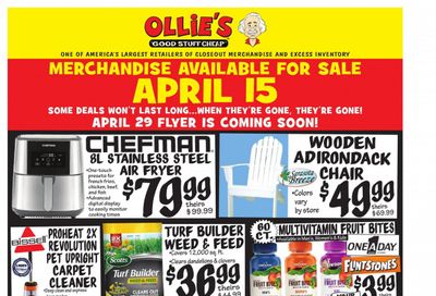 Ollie's Bargain Outlet Weekly Ad Flyer April 15 to April 21