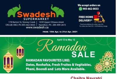 Swadesh Supermarket Flyer April 15 to 21