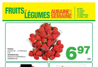 Wholesale Club (QC) Produce Deal of the Week Flyer April 15 to 21