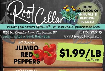 The Root Cellar Flyer April 15 to 21