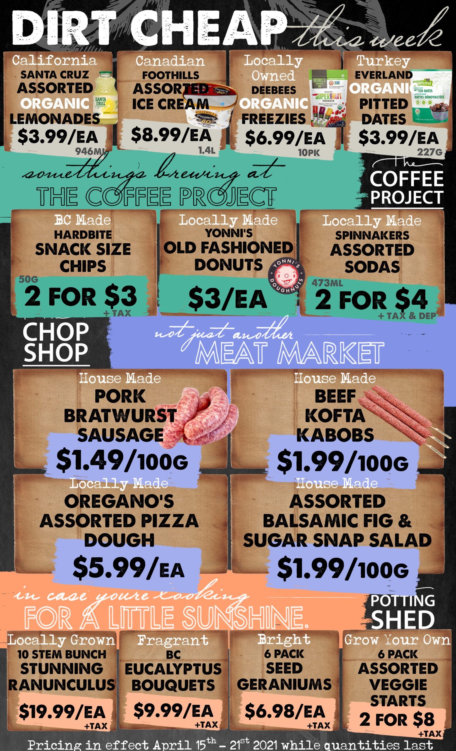 The Root Cellar Flyer April 15 to 21