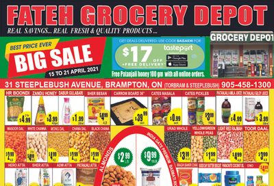 Fateh Grocery Depot Flyer April 15 to 21