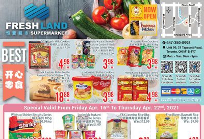 FreshLand Supermarket Flyer April 16 to 22