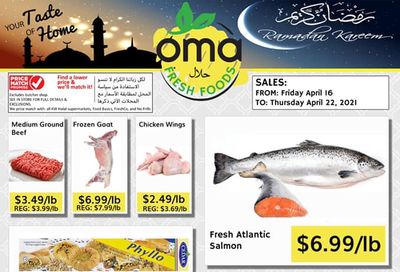 Oma Fresh Foods Flyer April 16 to 22