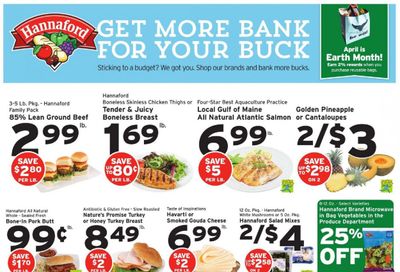 Hannaford (NY) Weekly Ad Flyer April 18 to April 24