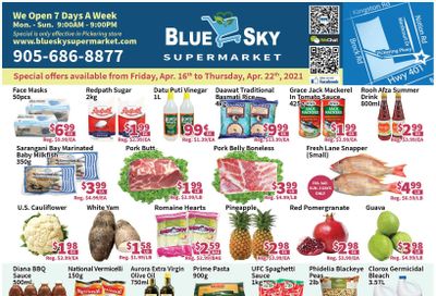 Blue Sky Supermarket (Pickering) Flyer April 16 to 22