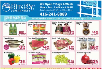 Blue Sky Supermarket (North York) Flyer April 16 to 22