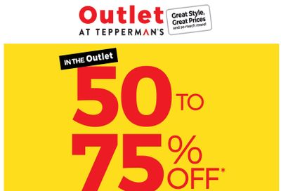 Outlet at Tepperman's Flyer April 16 to 22