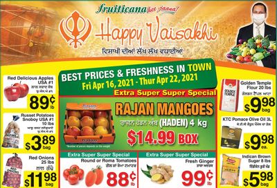 Fruiticana (Calgary) Flyer April 16 to 22